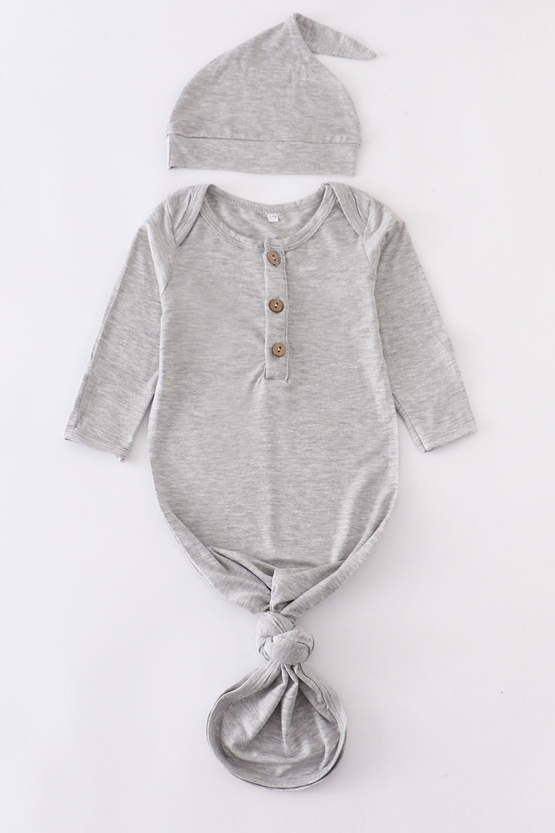 Boys Bamboo Baby Gown