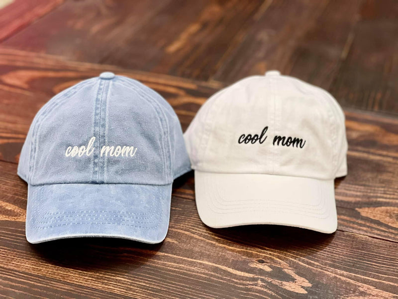 White Cool Mom Cap