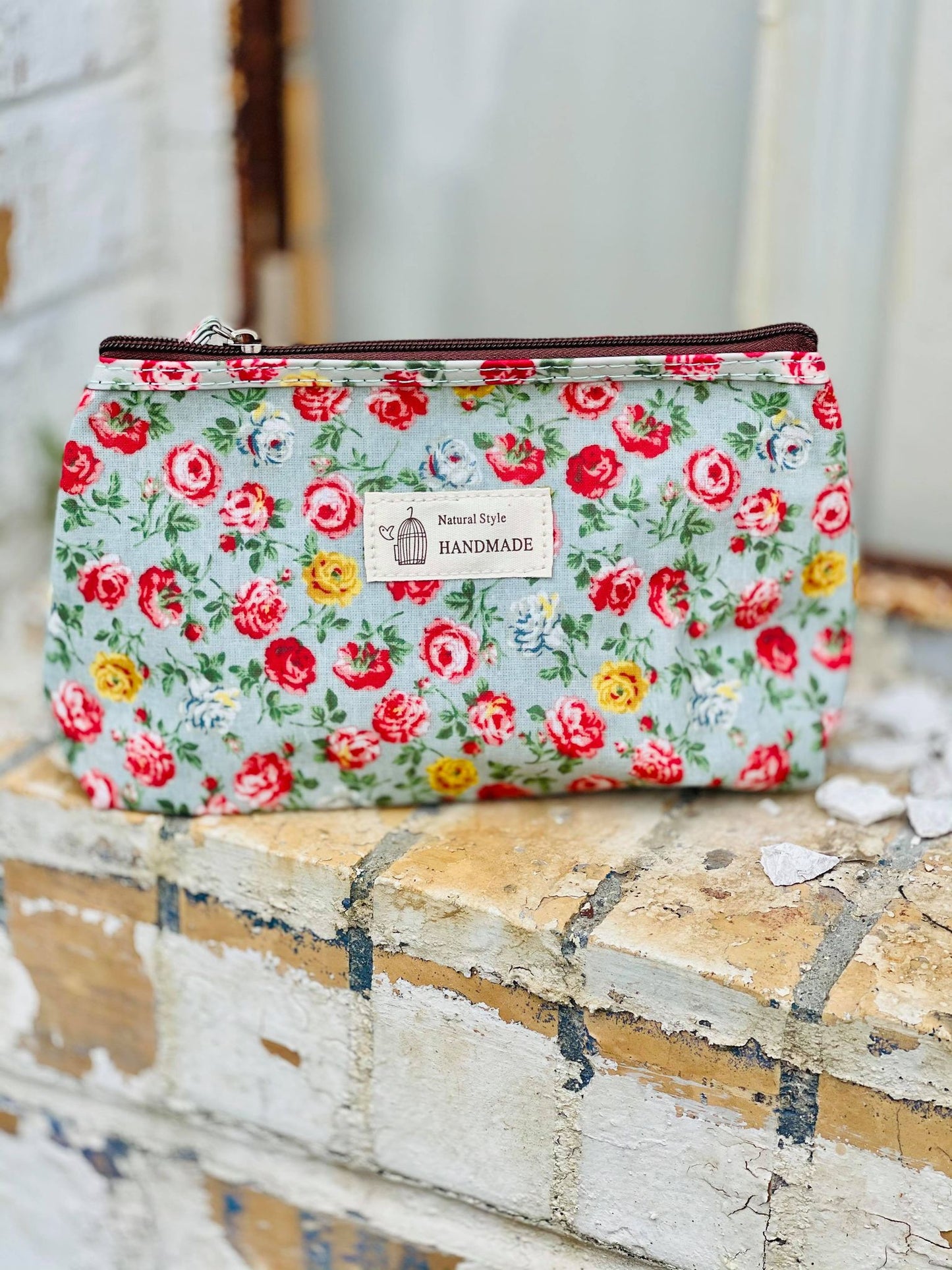 Floral Printed Make-up Bag (Washable)