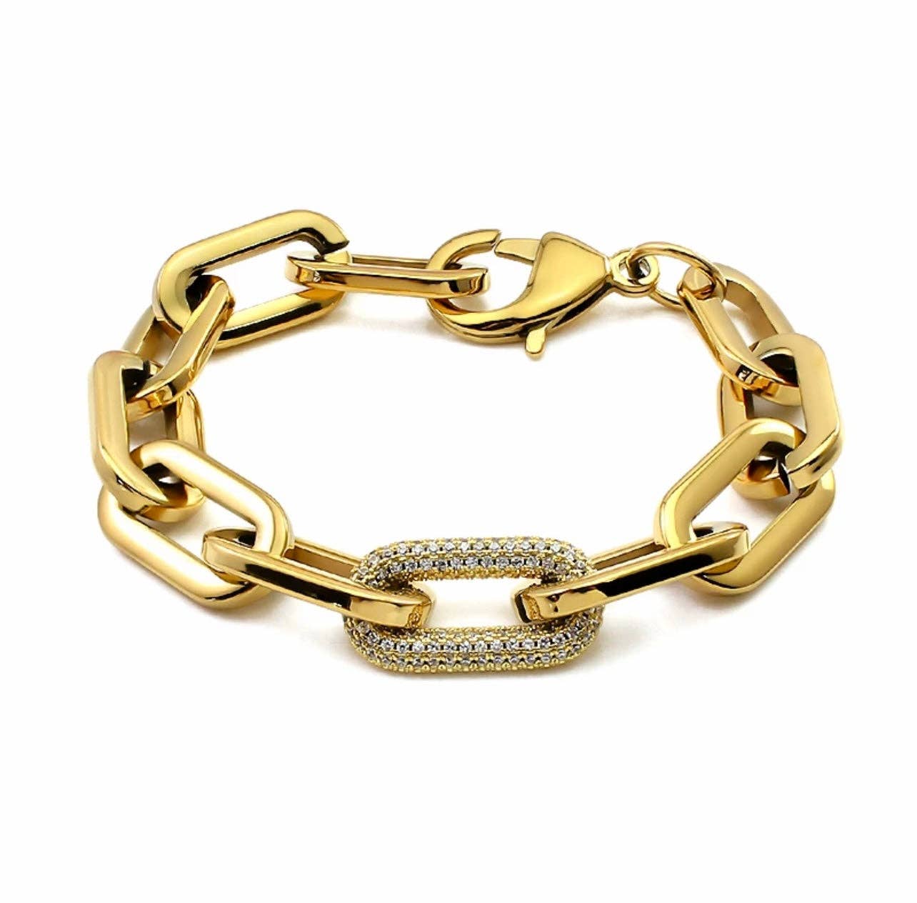 Sahira Jewelry Design - Jenna Pave Bracelet - Gold