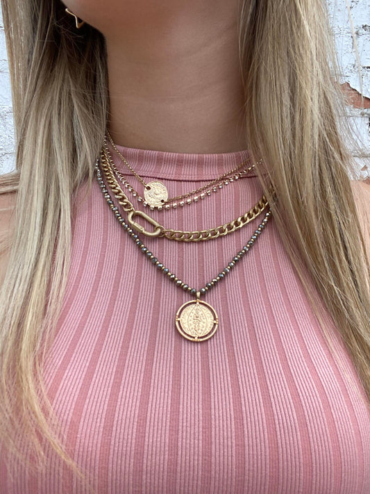 Layered Coin Necklace