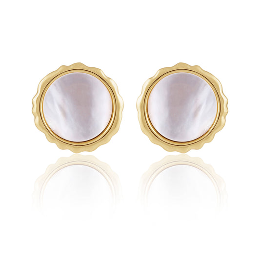 Sahira Jewelry Design - Gwen Mother of Pearl Stud