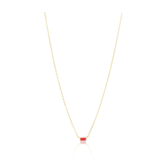 Sahira Jewelry Design - Willow Necklace-Red
