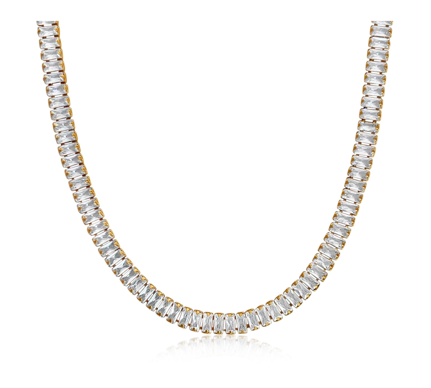 Sahira Jewelry Design - Shayna Baguette Necklace