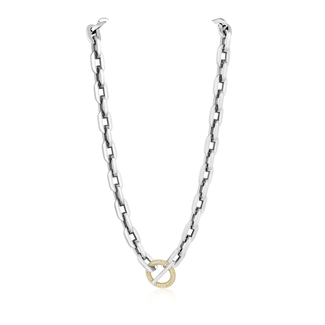 Sahira Jewelry Design - Rory Link Chain Toggle- Two Tone