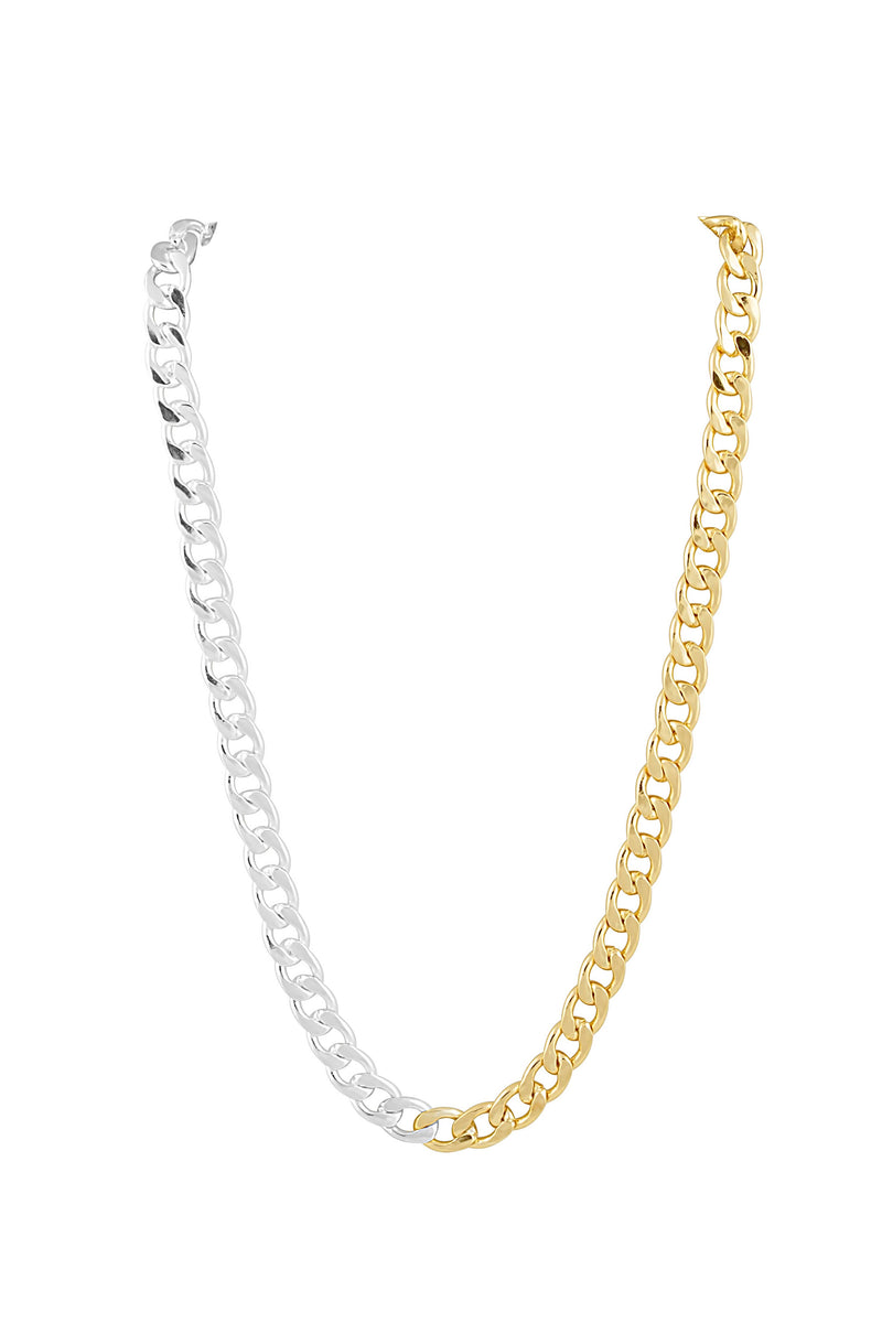 Sahira Jewelry Design - Leila Cuban Link - Two - Tone