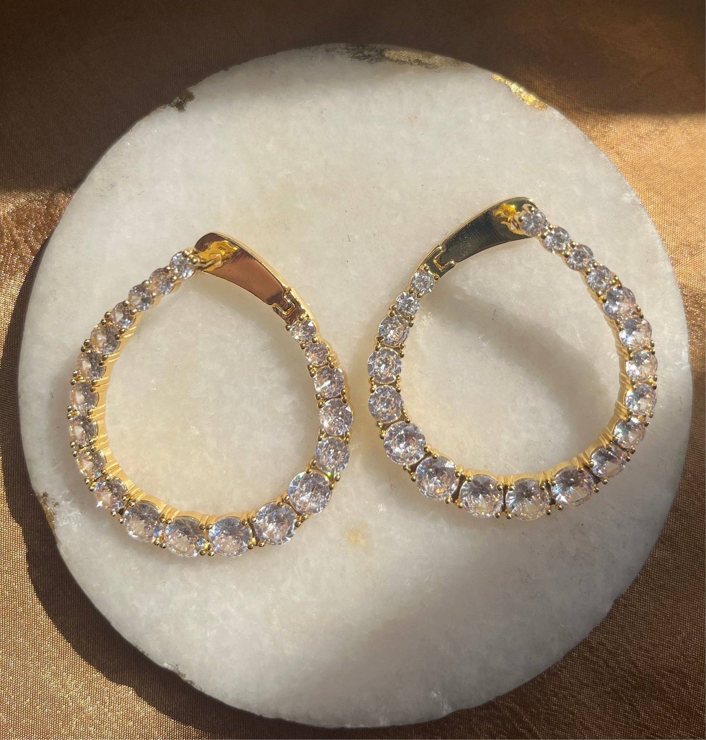 Sahira Jewelry Design - Naomi CZ Earring-Large