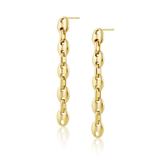 Sahira Jewelry Design - Tara Link Chain Earrings