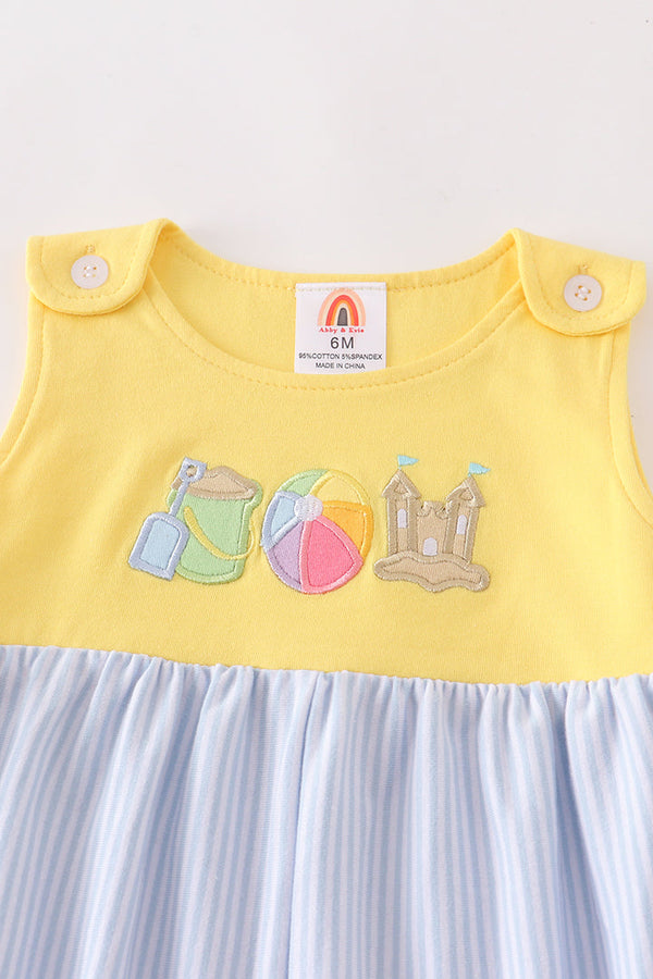 Girls Play Day At The Beach Romper