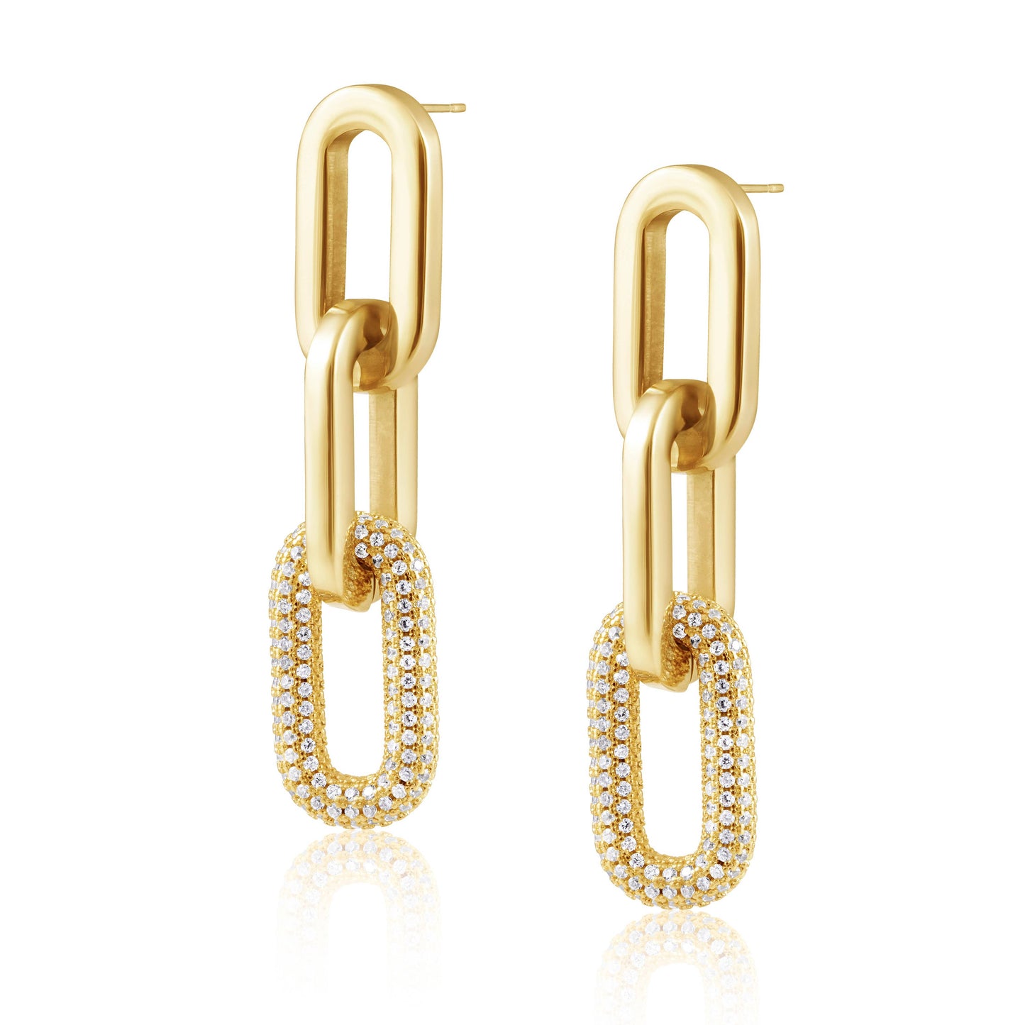 Sahira Jewelry Design - Jenna Pave Earrings - Gold