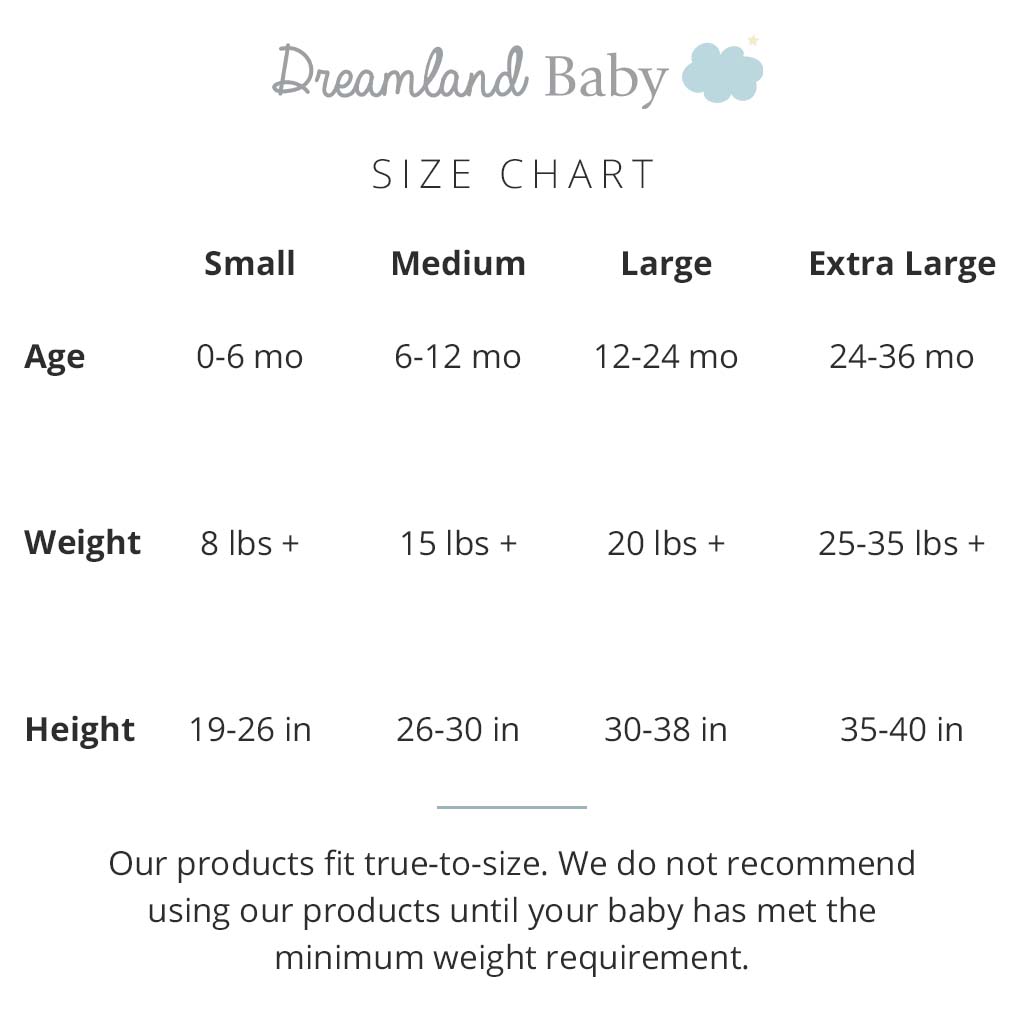 Dreamland Baby Sleep shops Sack 6-12months