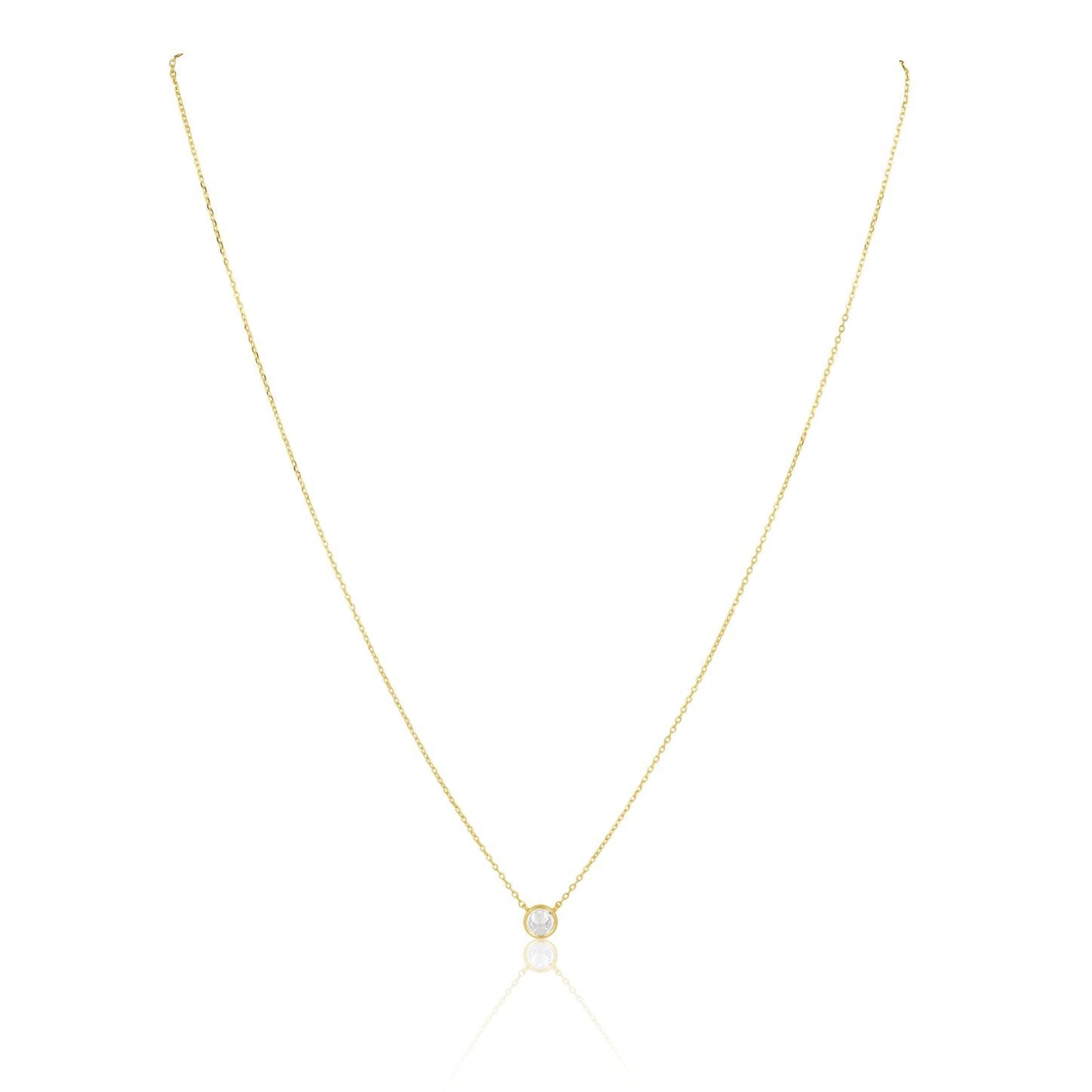Sahira Jewelry Design - Christie CZ Necklace: Gold