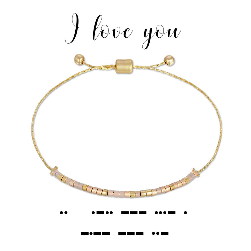 I love You Bracelet- Dot & Dash