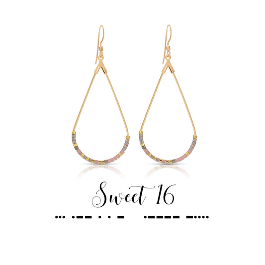 Sweet 16 Earrings - Dot & Dash