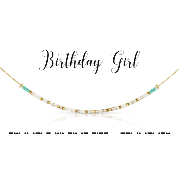 Birthday Girl Necklace - Dot & Dash