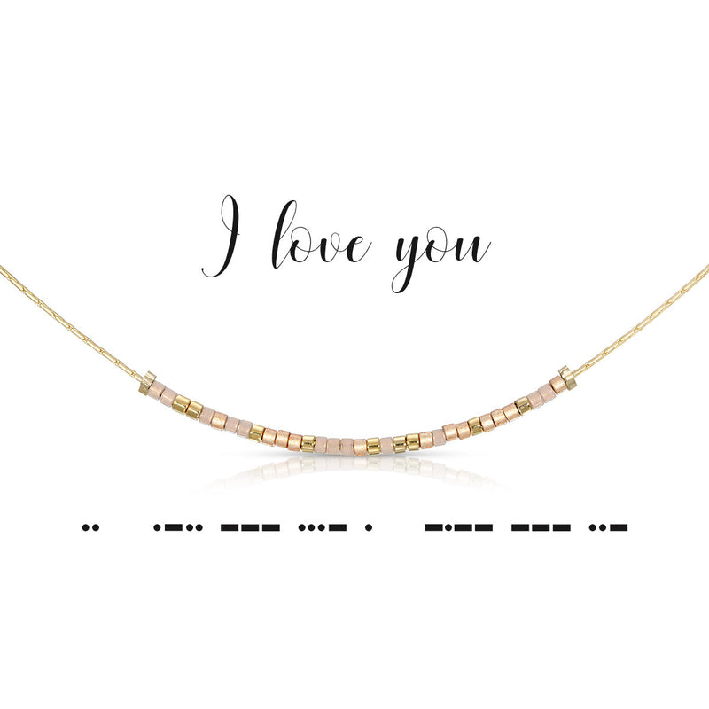 I Love You Necklace - Dot & Dash