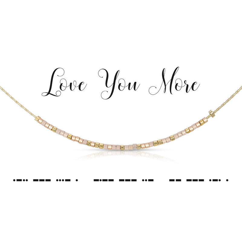 Love You More Necklace - Dot & Dash