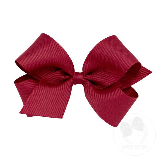 Wee Ones Medium Classic Grosgrain Girls Hair Bow