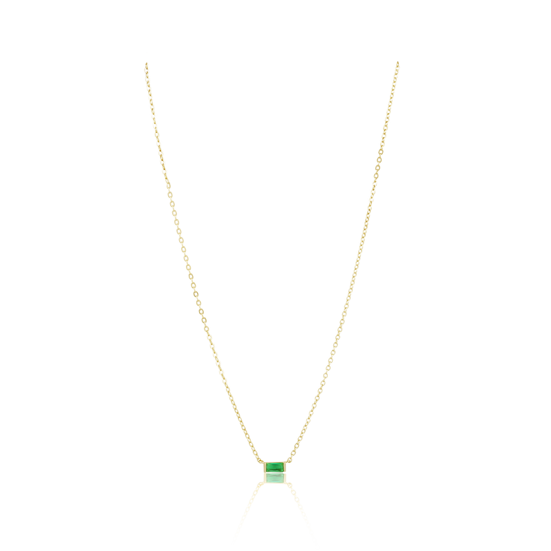 Sahira Jewelry Design - Willow Necklace-Emerald