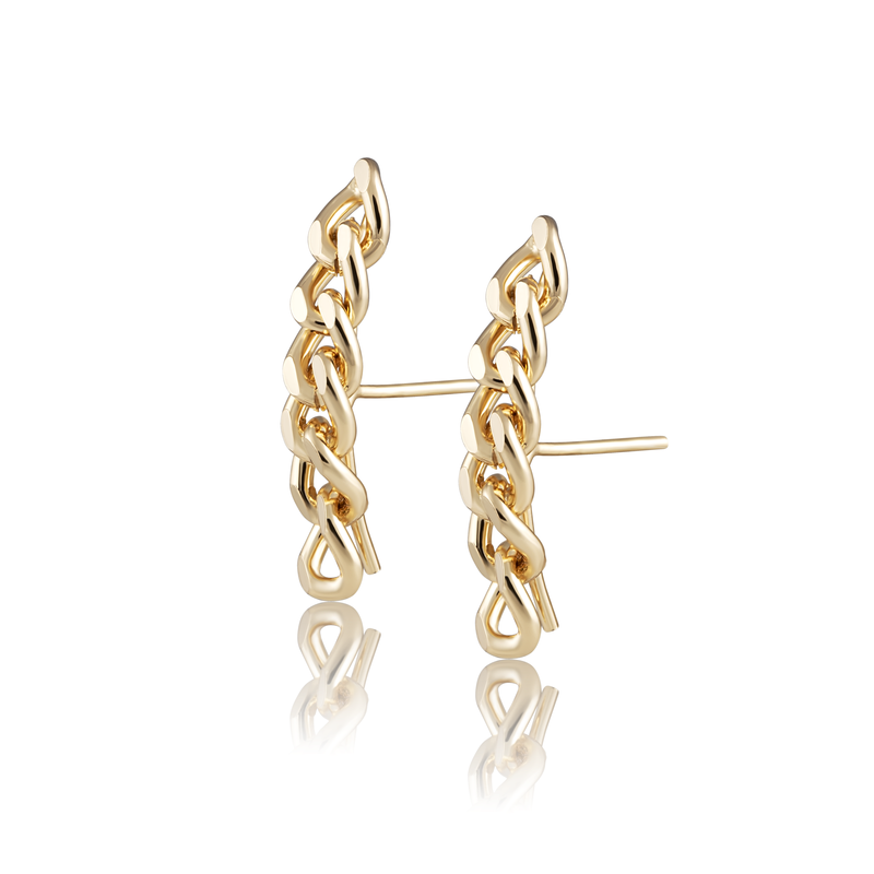 Sahira Jewelry Design - Leila Cuban Link Earrings