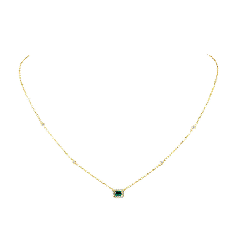 Sahira Jewelry Design - Nora Emerald Necklace