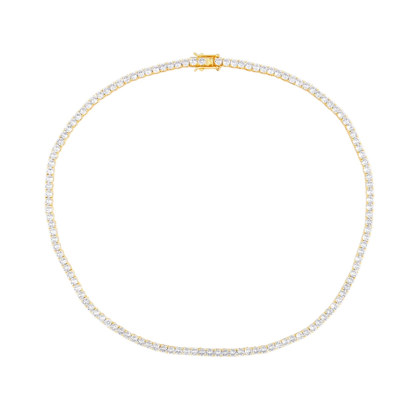 Sahira Jewelry Design - Karla Tennis Necklace: Silver / 16"