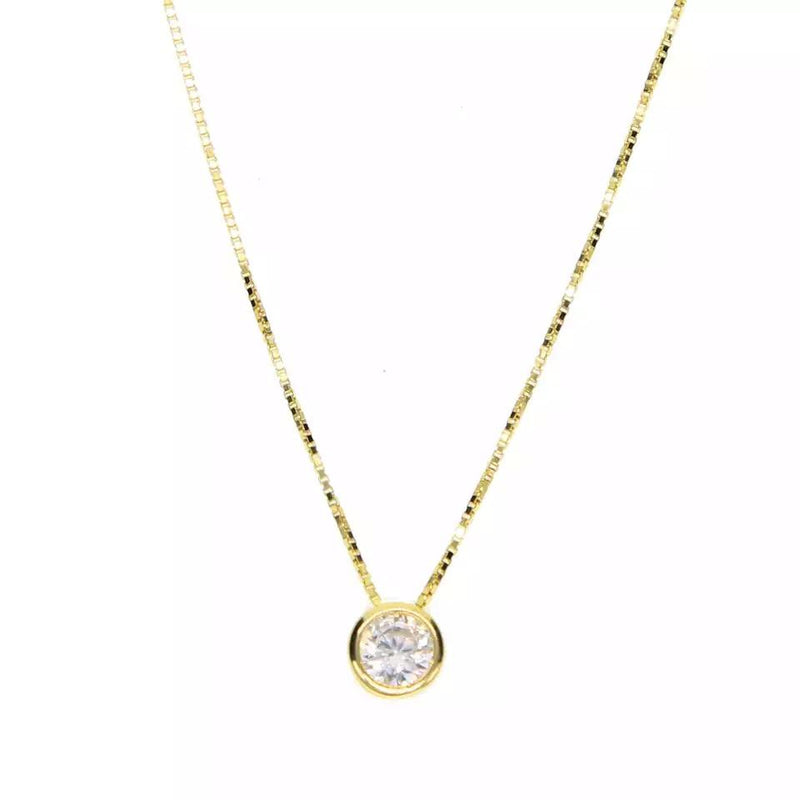 Sahira Jewelry Design - Cz Bezel Necklace