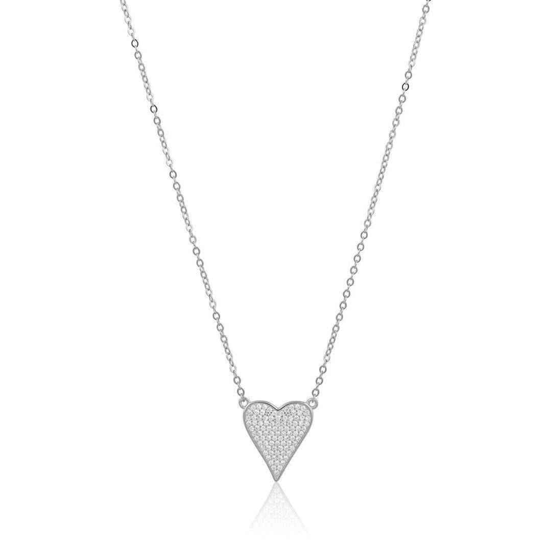 Sahira Jewelry Design - Audrey Silver Heart Necklace